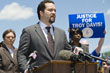 NAACP president Ben Jealous speaks with the media after visiting with death row inmate Troy Anthony Davis Friday, May 29, 2009 