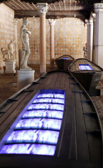 An art installation by Italian artist Fabrizio Plessi at the 2009 Venice Biennale. SIPA/Associated Press 
