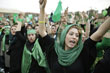 An election rally at the Heidarnia stadium in Tehran, June 9, 2009