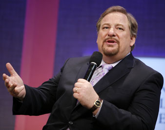 Rick Warren, pastor of Saddleback Church, speaks during a panel discussion on rural development, Sept 26, 2008 in New York. AP Images<br/> 