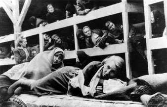 Female prisoners at Auschwitz concentration camp. Ron Cardy/Rex USA, Courtesy Everett Collection 