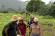 A group of workers in the militarized palm fields of Colombia