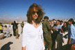 Emma Williams in the West Bank, 2002