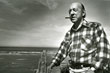 William Appleman Williams near his home in Waldport, Oregon, circa 1986.