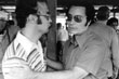 Rev. Jim Jones and unidentified man at Jonestown, Nov. 18, 1978