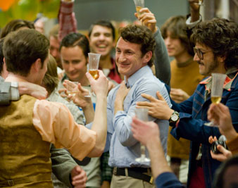 Sean Penn as Harvey Milk in <i>Milk</i> Phil Bray/Focus Features 
