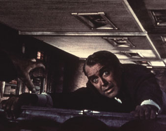 Jimmy Stewart in <i>Vertigo</i>, 1958. Everett Collection 