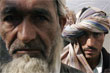 Taliban leaders Gulbuddin Hekmatyar (left) and Jalaluddin Haqqani