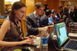 Jewcy.com bloggers monitor a J Street Twitter feed.
