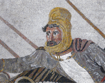 The face of King Darius from Pompeii's Alexander Mosaic R. CORMACK 